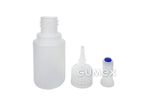 Vibra-TITE-Kleberflasche mit Deckel und Kappe, 20g, PE, transparent, 
